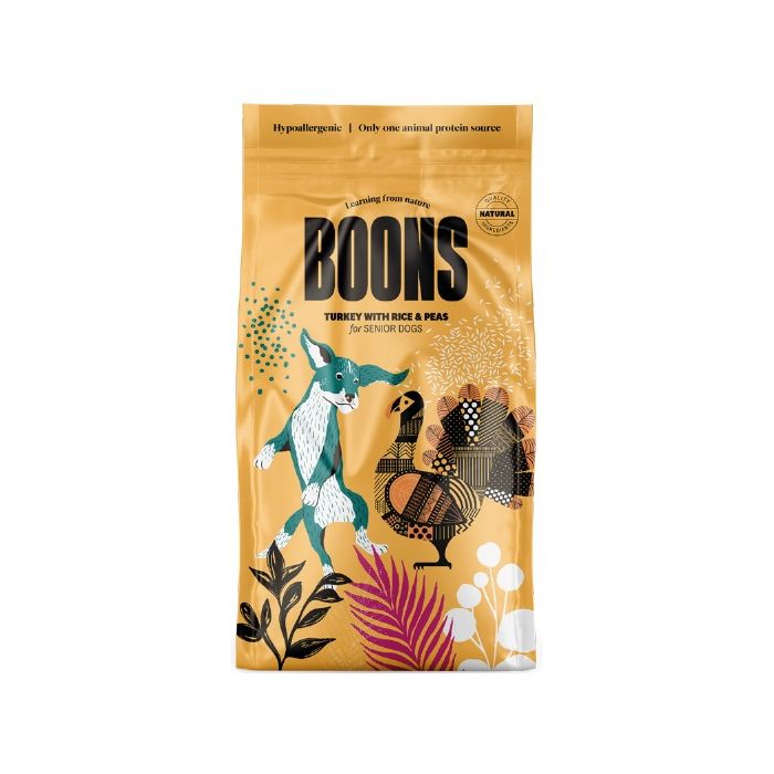 Boons Perro senior todos los tamaños pavo 10kg