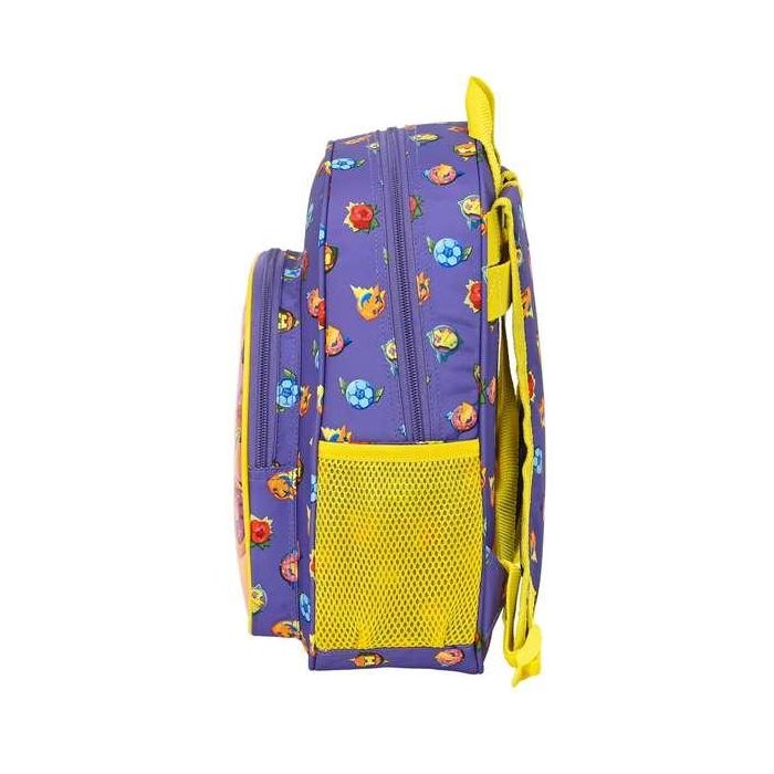 Mochila Escolar SuperThings Guardians of Kazoom Amarillo Morado 27 x 33 x 10 cm 2