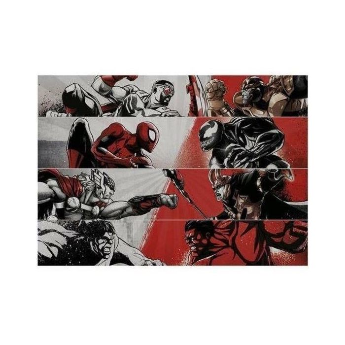 Educa Puzzle 1000 piezas Marvel Vs con cola FIX PUZZLE® Cartón, +14 años 2
