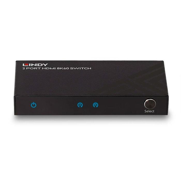 Lindy HDMI 8K60 Switch de 2 Puertos para 2 Dispositivos Fuente a una Pantalla con Auto Switching y Control IR 3