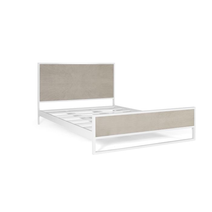 Giner y Colomer Cama Metal y Resina 150x200 cm Blanco Beige 0 Giner y Colomer Cama Metal y Resina 150x200 cm Blanco Beige 0