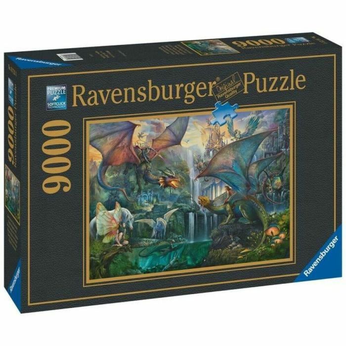 Ravensburger Rompecabezas de 9000 piezas - El bosque mágico de los dragones para adultos | Desafío con piezas únicas y montaje perfecto