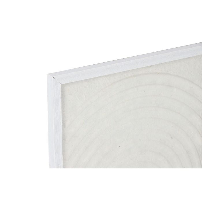 Cuadro Scandi DKD Home Decor Blanco Natural 2 x 35 x 35 cm Set de 2 3