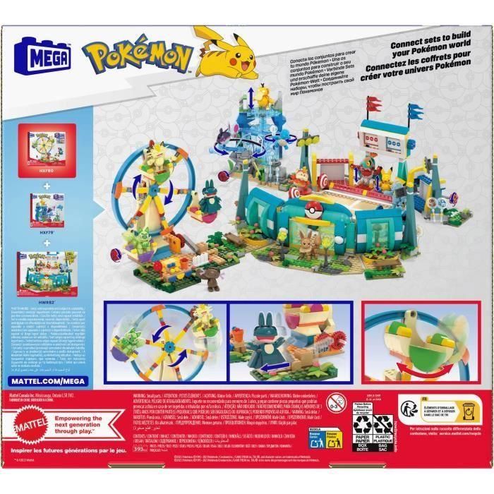 Mega HXF80 Pokémon-Box "La Rueda Grande", Set de Construcción para Niños 1