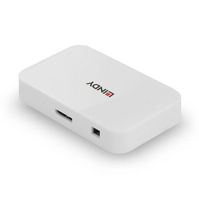 Hub USB LINDY 43143 Blanco 1 Hub USB LINDY 43143 Blanco 1