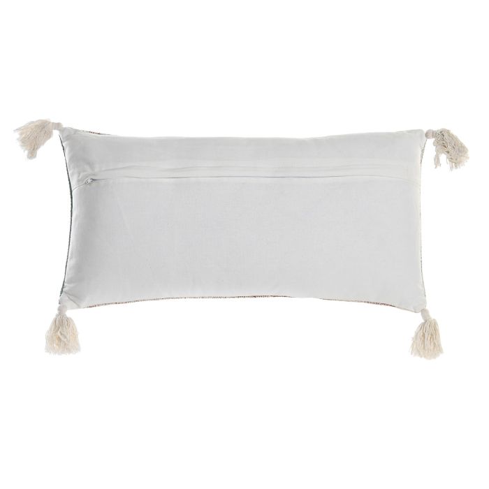 DKD Home Decor Cojín de Estilo Árabe Colección Fez Poliéster y Algodón Azul y Beige 60x10x30 cm Hecho a mano con Flecos y cierre de Cremallera 2 DKD Home Decor Cojín de Estilo Árabe Colección Fez Poliéster y Algodón Azul y Beige 60x10x30 cm Hecho a mano con Flecos y cierre de Cremallera 2