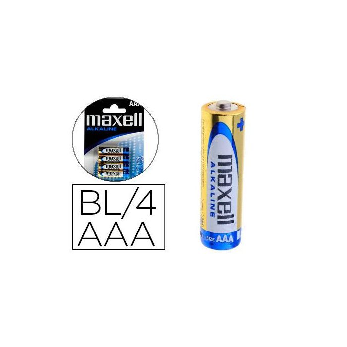 Maxell Pilas Alcalinas Aaa - Lr03- Pack 4 Unidades