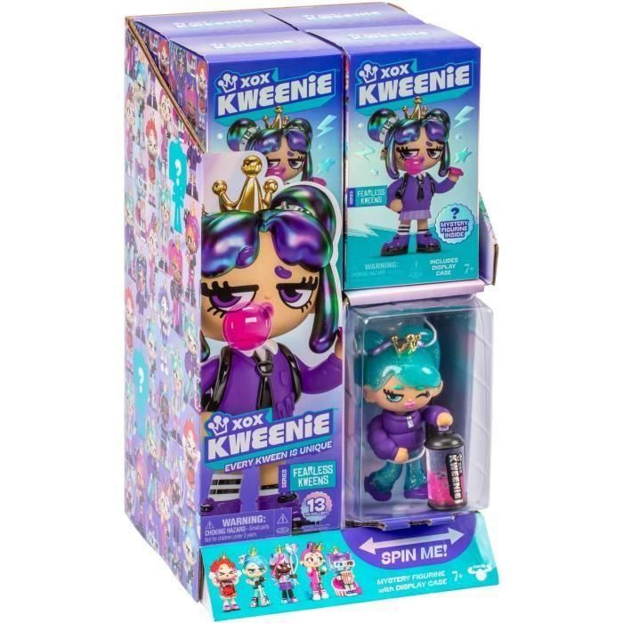 Xox Kweenie XOX0630996304006 Muñeca Sorpresa Serie Fearless 13 cm 13 Modelos para Coleccionar Modelo Aleatorio