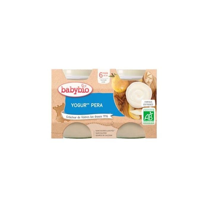 Babybio Yogur Pera 2X130