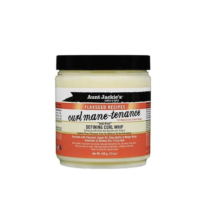 Aunt Jackie's Flaxseed Curl Mane-Tenance - Crema Definidora de Rizos 426g - Hidrata, Define y Controla el Frizz - Cabello Ondulado a Afro Aunt Jackie's Flaxseed Curl Mane-Tenance - Crema Definidora de Rizos 426g - Hidrata, Define y Controla el Frizz - Cabello Ondulado a Afro