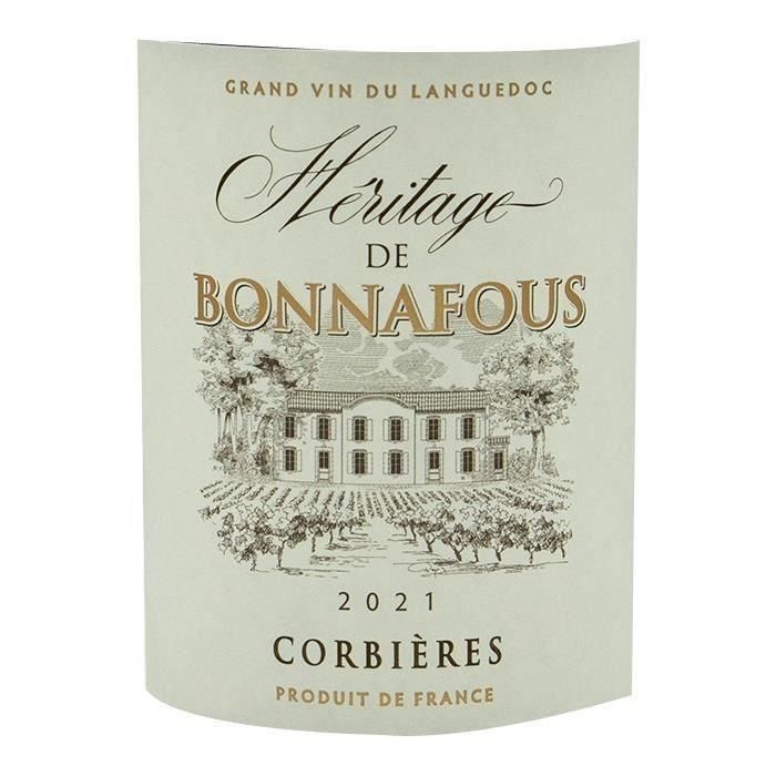 Héritage de Bonnafous 2021 Corbières - Vino tinto Languedoc 1