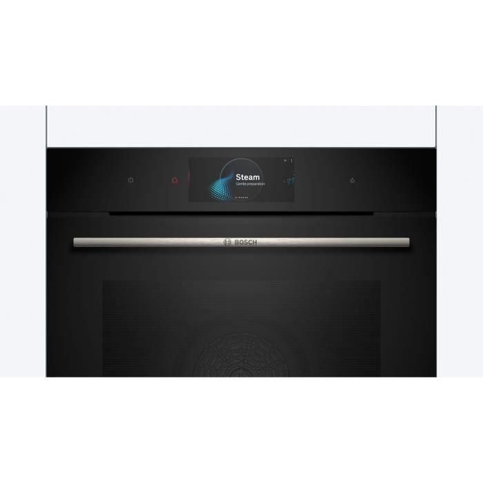 Horno softclose vapor/combinado Limpieza Ecoclean - BOSCH SER8 HSG7584B1 Negro - Vuelo de horno 71l - 23 modos de cocción 1