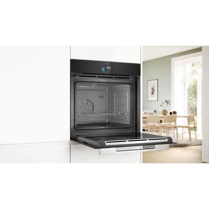 Horno softclose vapor/combinado Limpieza Ecoclean - BOSCH SER8 HSG7584B1 Negro - Vuelo de horno 71l - 23 modos de cocción 4