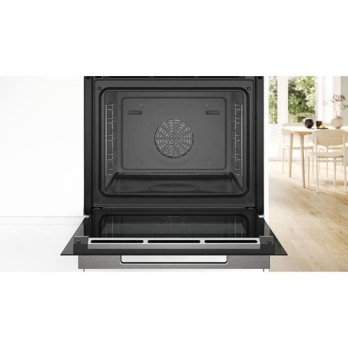 Horno softclose vapor/combinado Limpieza Ecoclean - BOSCH SER8 HSG7584B1 Negro - Vuelo de horno 71l - 23 modos de cocción 5