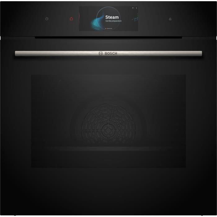 Horno softclose vapor/combinado Limpieza Ecoclean - BOSCH SER8 HSG7584B1 Negro - Vuelo de horno 71l - 23 modos de cocción