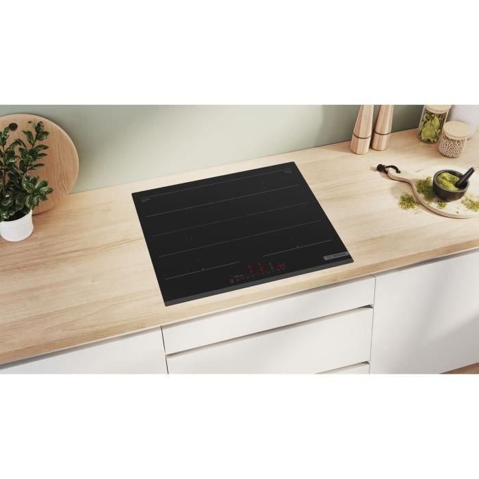 Placa de inducción de 60 cm - BOSCH SER6 - PXY63KHC1E Negro - 4 fuegos - Home Connect 1