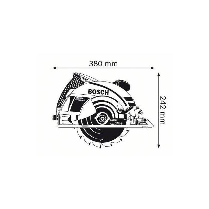 Sierra circular BOSCH Professional GKS 190 1400 W 230 V 190 mm 4