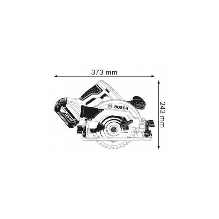 Sierra circular Bosch Professional GKS 18V-57 G con hoja de 165 mm, sin batería, en Lboxx - 06016A2101 2