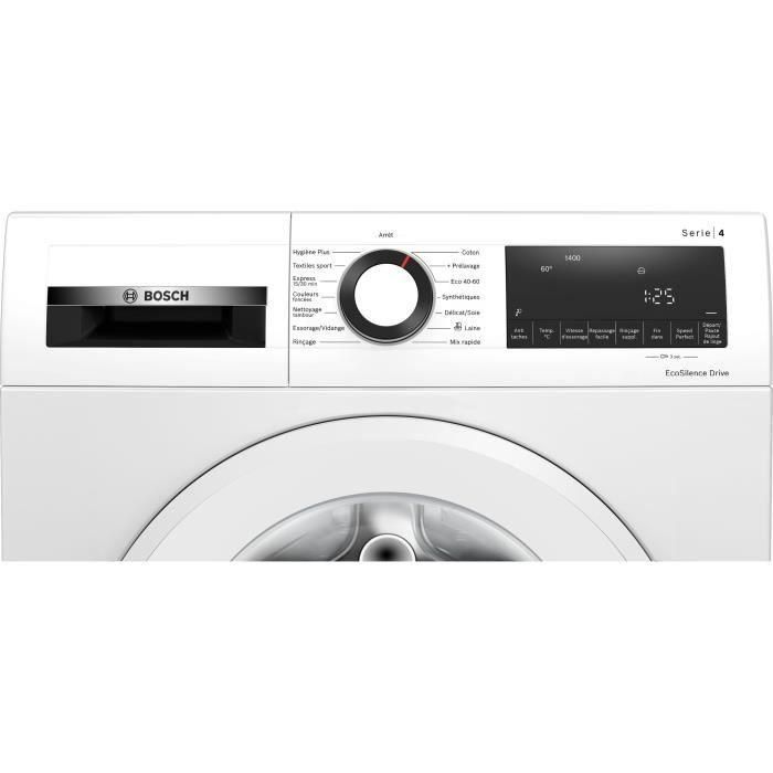 Lavadora ojo de buey BOSCH WGG04409FR SER4 - 9 kg - Inducción - L60 cm - 1400 rpm - Clase A - Blanco 5