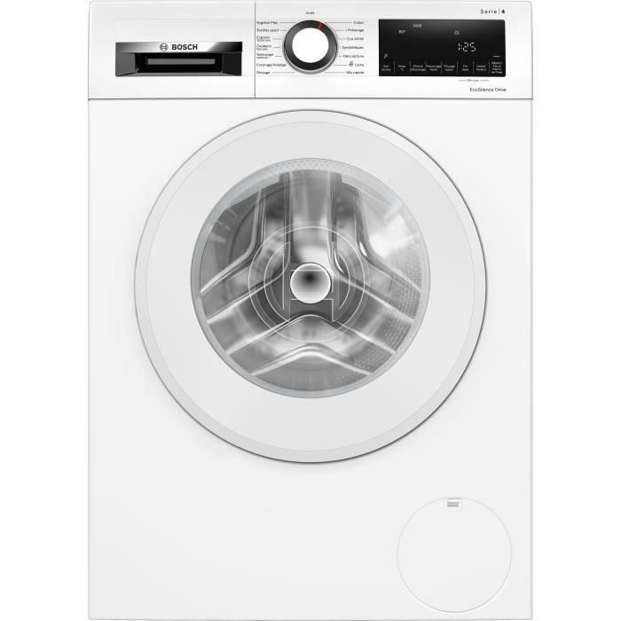 Lavadora ojo de buey BOSCH WGG04409FR SER4 - 9 kg - Inducción - L60 cm - 1400 rpm - Clase A - Blanco