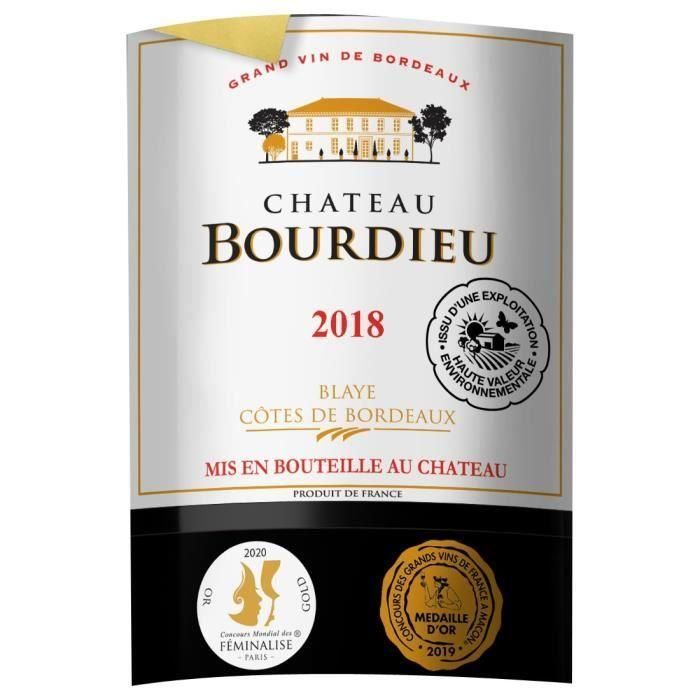 Château Bourdieu 2018 Blaye Côtes de Bordeaux - Vino tinto de Burdeos 1