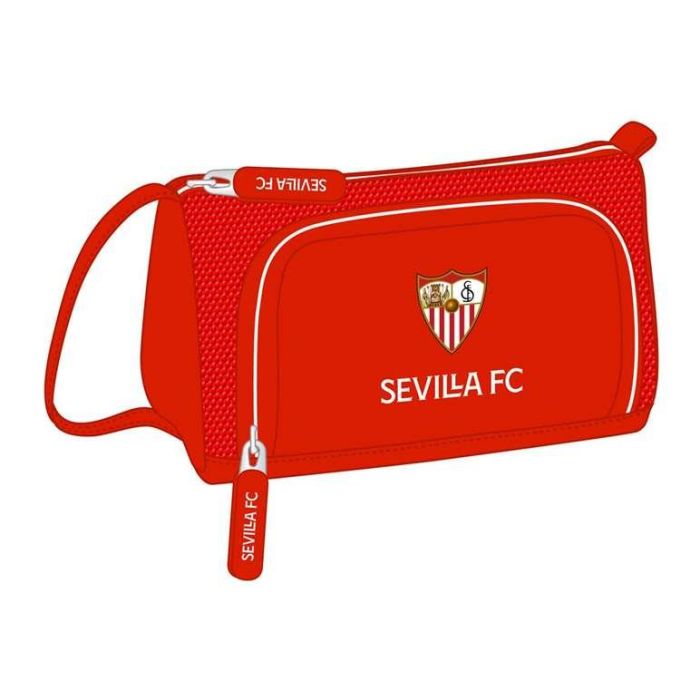 Estuche Escolar Sevilla Fútbol Club Rojo 20 x 11 x 8.5 cm
