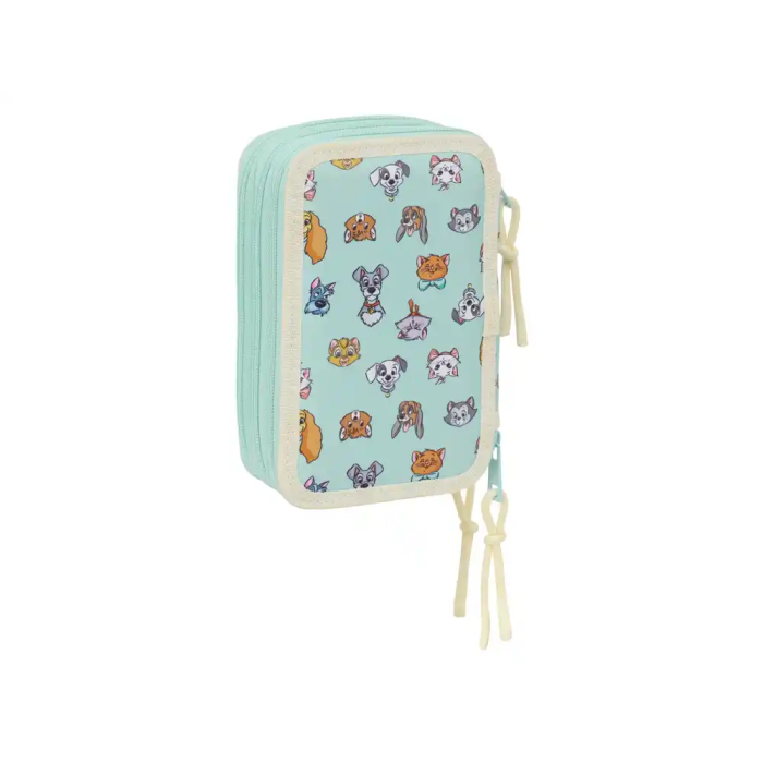 Estuche Escolar con Accesorios Disney Azul 12,5 x 19,5 x 5,5 cm 37 Piezas 1