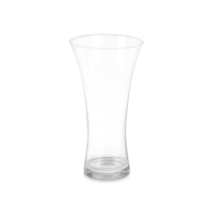 Jarrón de Cristal Boca Ancha 30 cm Giftdecor - Transparente (4 Unidades) 1