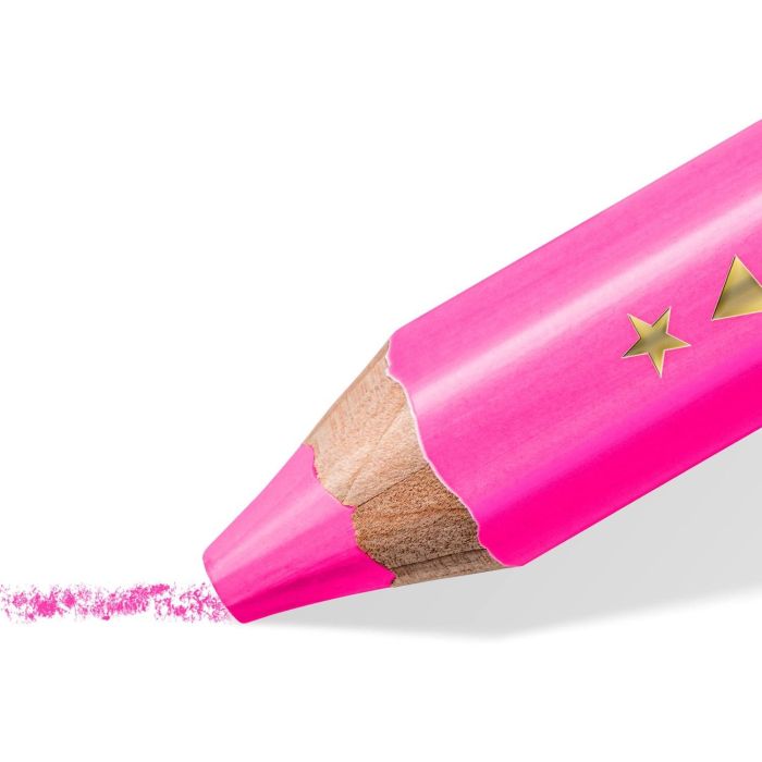 STAEDTLER Buntstifte Noris junior neon 4 Farben + Spitzer 4 STAEDTLER Buntstifte Noris junior neon 4 Farben + Spitzer 4