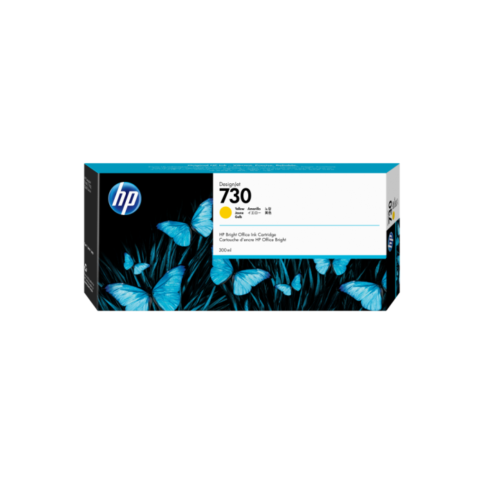 HP Cartucho Tinta Original 730 Amarillo 300ml P2V70A para HP DesignJet T1700