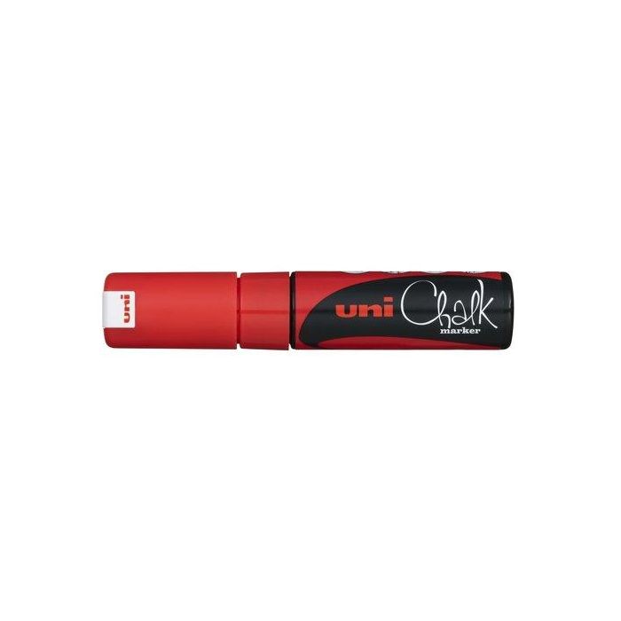 Marcador Tiza Liquida Uni-Ball Chalk Marker Pwe-8K 8.0 Mm Rojo 6 unidades