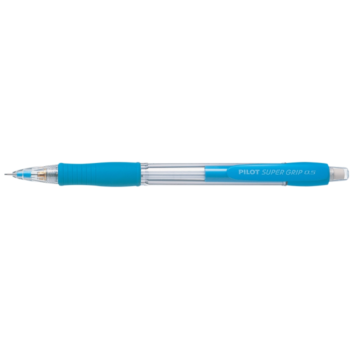 Pilot Portaminas H-185 Supergrip 0.5mm con Goma Azul Claro (Set de 12) (Set de 12) 1