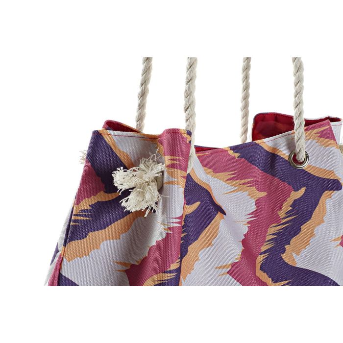 DKD Home Decor Bolso Folk de Poliéster, Pack 6 Unidades Surtidas (Azul, Lila, Natural), 20 cm Largo x 51 cm Ancho x 40 cm Alto 2 DKD Home Decor Bolso Folk de Poliéster, Pack 6 Unidades Surtidas (Azul, Lila, Natural), 20 cm Largo x 51 cm Ancho x 40 cm Alto 2