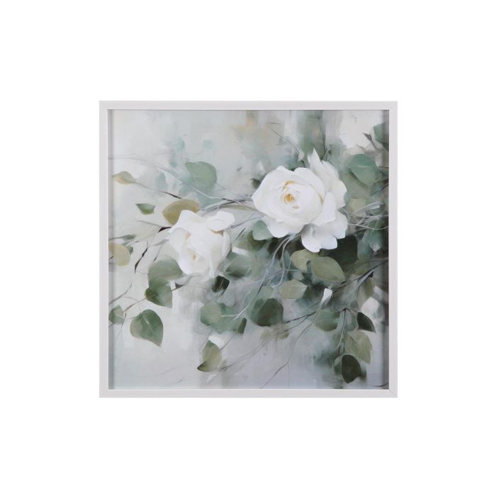 Versa Lienzo 40x40 cm Rosas Blancas (4 Unidades) Versa Lienzo 40x40 cm Rosas Blancas (4 Unidades)