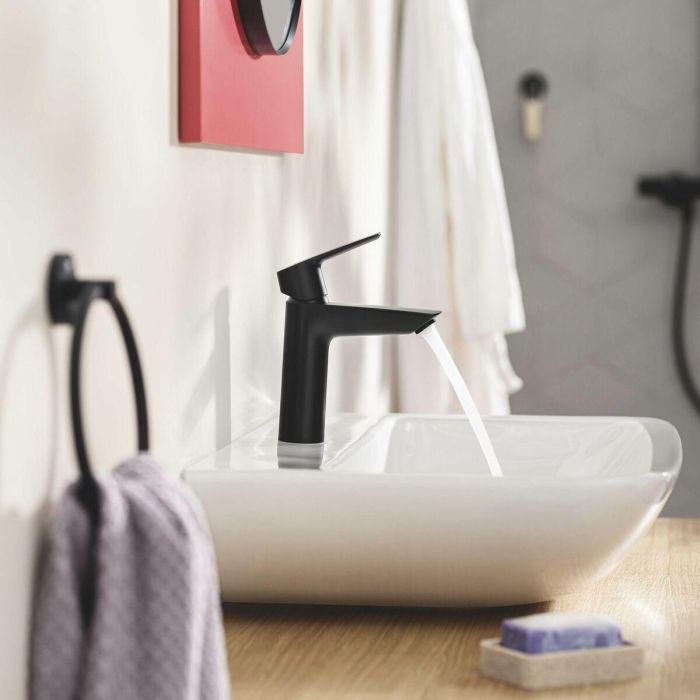 GROHE Mezclador monomando de lavabo 235502432 - Negro mate Talla S - Caño estándar con ahorro de agua 1 GROHE Mezclador monomando de lavabo 235502432 - Negro mate Talla S - Caño estándar con ahorro de agua 1