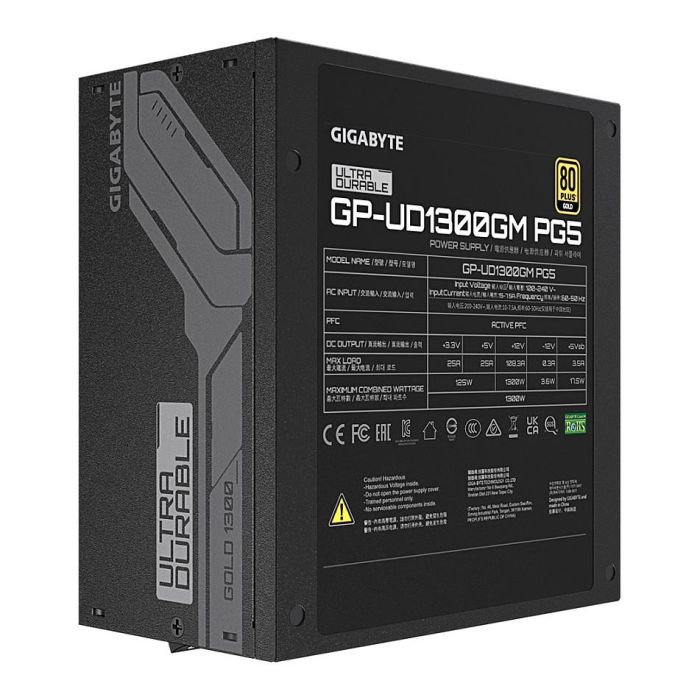 Gigabyte GP-UD1300GM PG5 Fuente de Alimentación ATX 1300W 80+ Gold Totalmente Modular para PC 4