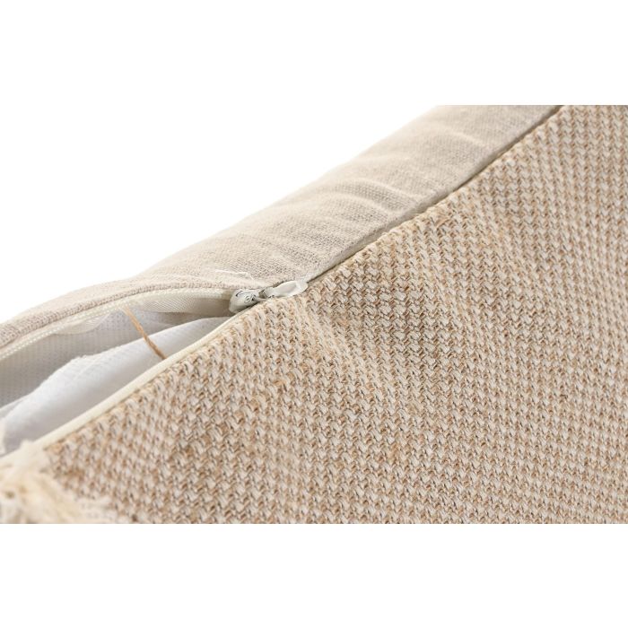 Cojin Boho DKD Home Decor Natural Beige 45 x 45 cm (2 Unidades) 3 Cojin Boho DKD Home Decor Natural Beige 45 x 45 cm (2 Unidades) 3