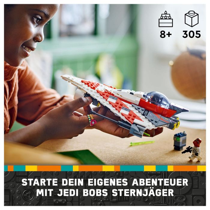 LEGO Star Wars 75388 Caza Estelar Jedi Bob con 2 Minifiguras y Droide Servo