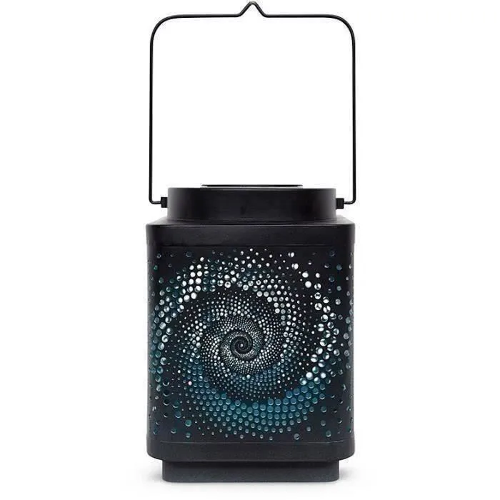 Garden Id Linterna solar Attract Azul 16 x 16 h23 cm Referencia 70703240