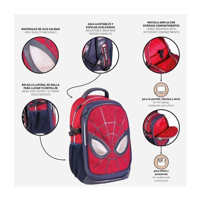 Mochila casual spiderman 31x47x24 cm 3