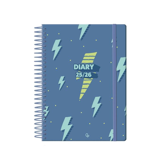 Agenda Escolar Liderpapel 25-26 Espiral Patterns Rayos Azul Semana Vista A6 Bilingüe Papel Fsc 80 gr 1 Agenda Escolar Liderpapel 25-26 Espiral Patterns Rayos Azul Semana Vista A6 Bilingüe Papel Fsc 80 gr 1