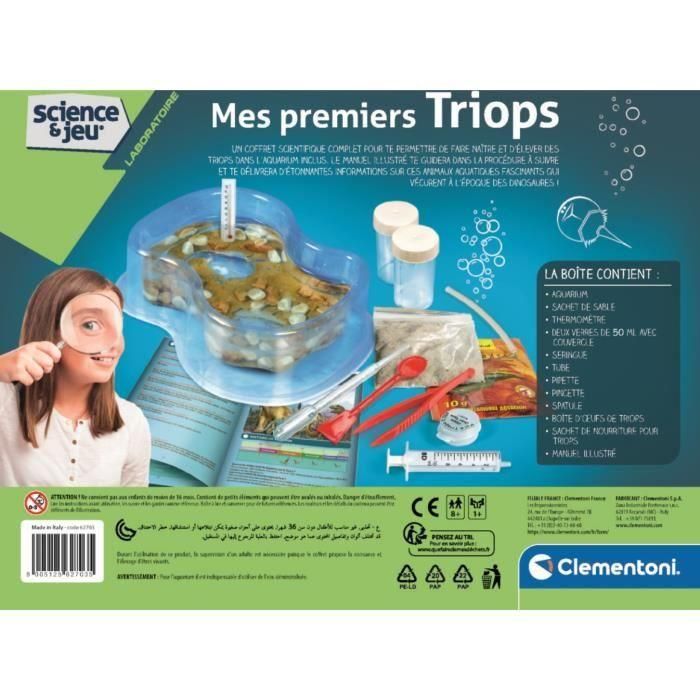 CLEMENTONI Science & Jeu - My first Triops - Juego científico 2 CLEMENTONI Science & Jeu - My first Triops - Juego científico 2