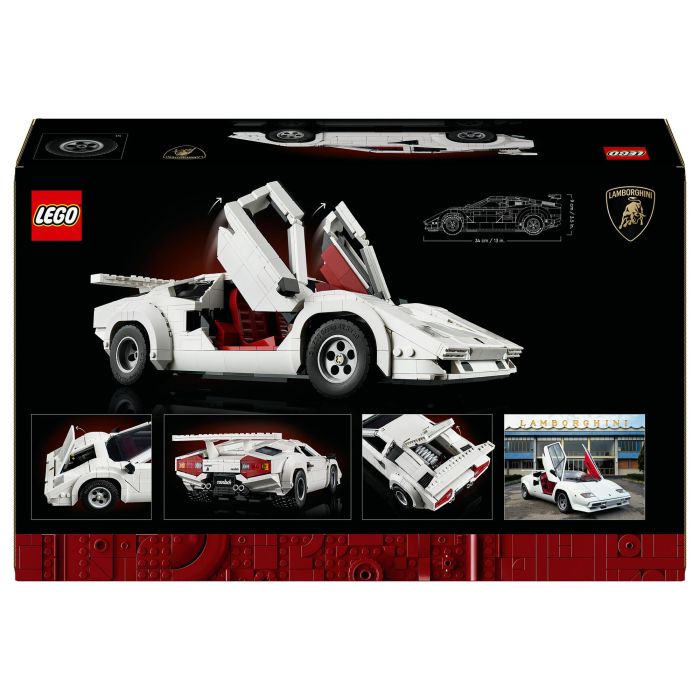 LEGO Icons Lamborghini Countach 5000 Quattrovalvole 10318 - Juego de Construcción de 1506 Piezas para Adultos