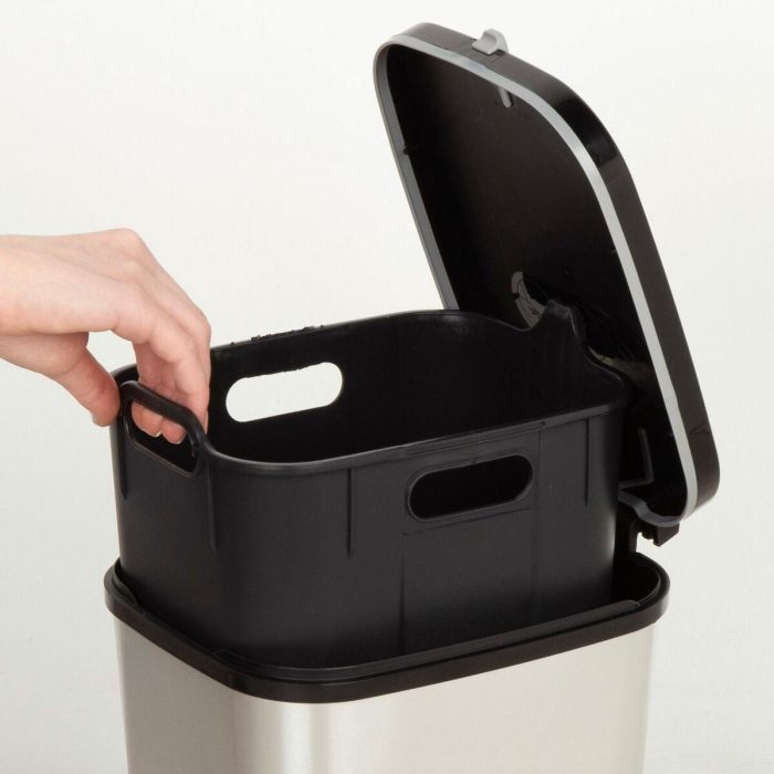 Cubo de basura Curver Gris Plástico 25 L (4 Unidades) 2 Cubo de basura Curver Gris Plástico 25 L (4 Unidades) 2