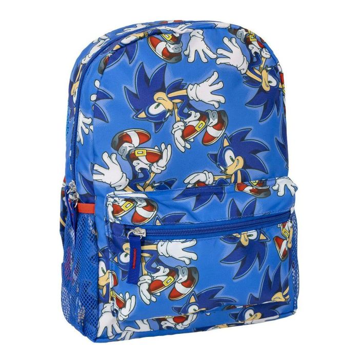Mochila Infantil Sonic Azul 23 x 33 x 9 cm Mochila Infantil Sonic Azul 23 x 33 x 9 cm