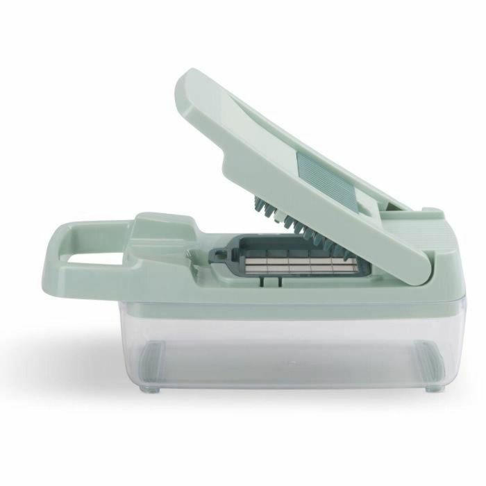 Livoo Mandolina Multifunción MEN435 con 8 Cuchillas de Acero Inoxidable y Bandeja Recolectora de 1.5L para Uso Seguro 4