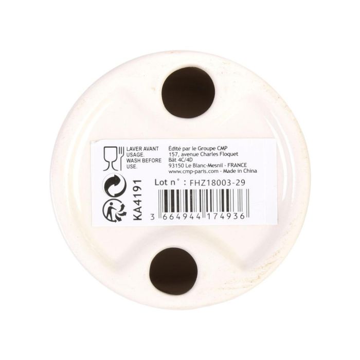 The Concept Factory Huevera Animales Panda/Mapache Cerámica Diámetro 6 cm Altura 5,5 cm 1 The Concept Factory Huevera Animales Panda/Mapache Cerámica Diámetro 6 cm Altura 5,5 cm 1