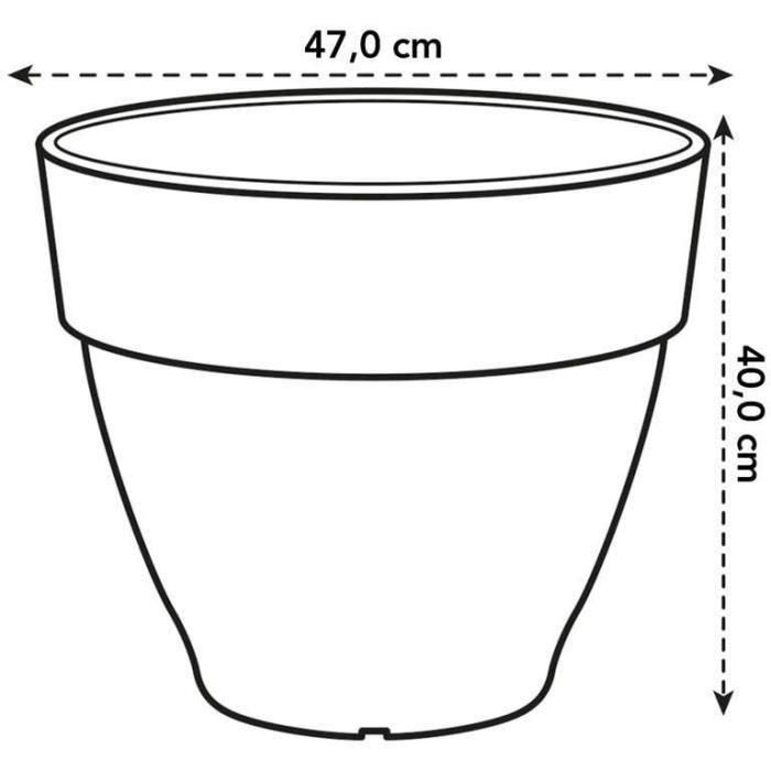 Vibia redonda de flores - tanque de plástico - Ø47 - verde 4