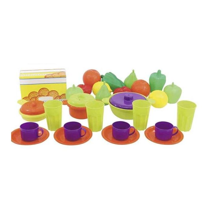 Maletin 31 piezas con menaje, frutas y verduras Maletin 31 piezas con menaje, frutas y verduras