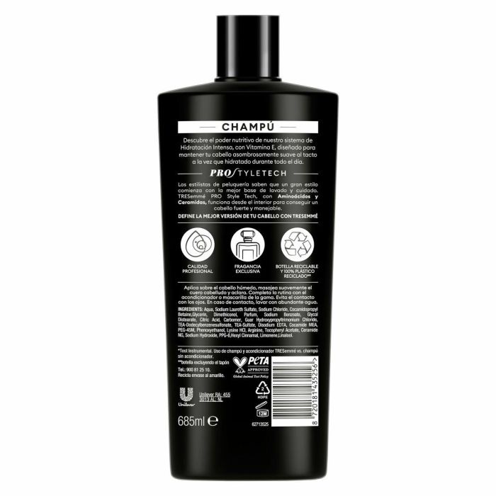 Tresemmé Champú Hidratación Intensa para Cabello Seco o Dañado con Vitamina E 685 ml 4 Tresemmé Champú Hidratación Intensa para Cabello Seco o Dañado con Vitamina E 685 ml 4